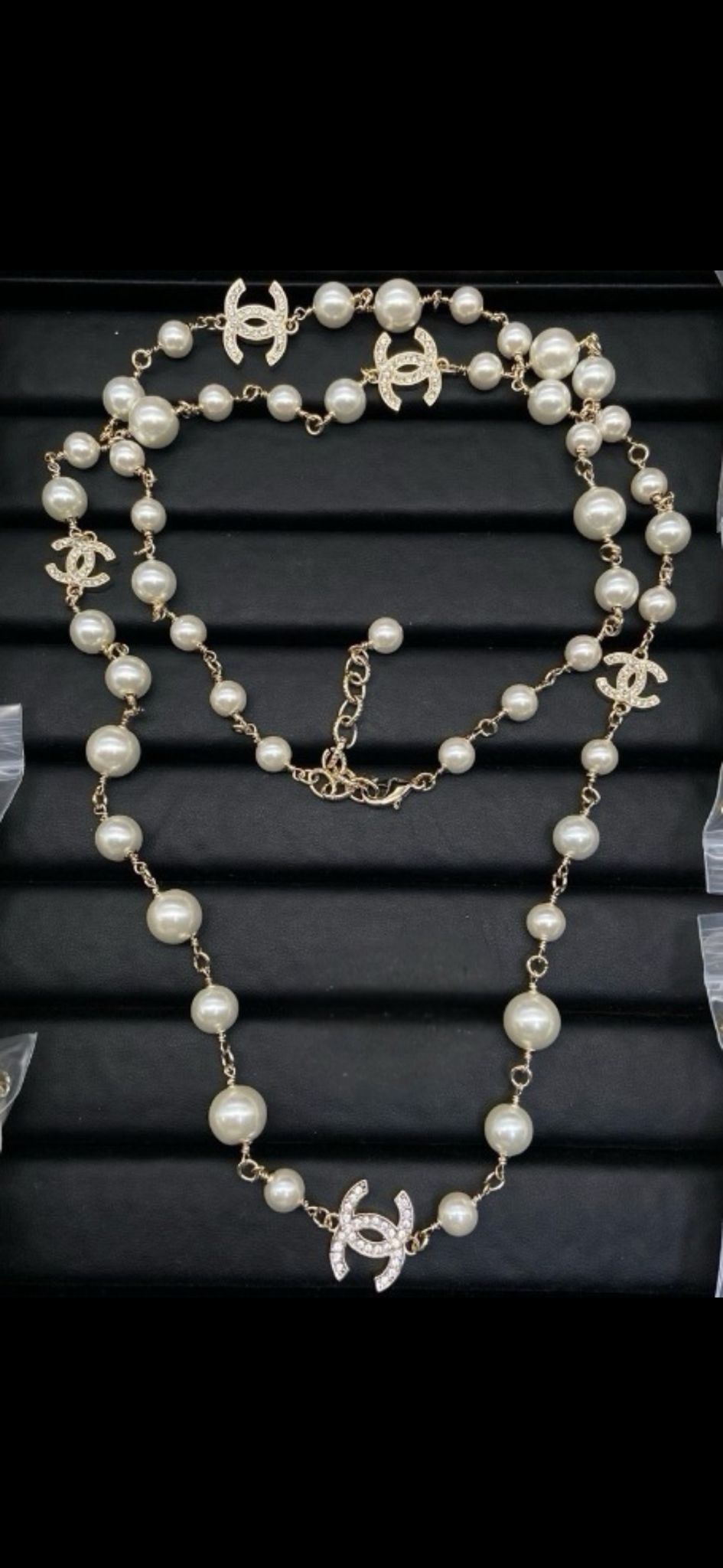 Petite C Pearl Necklace