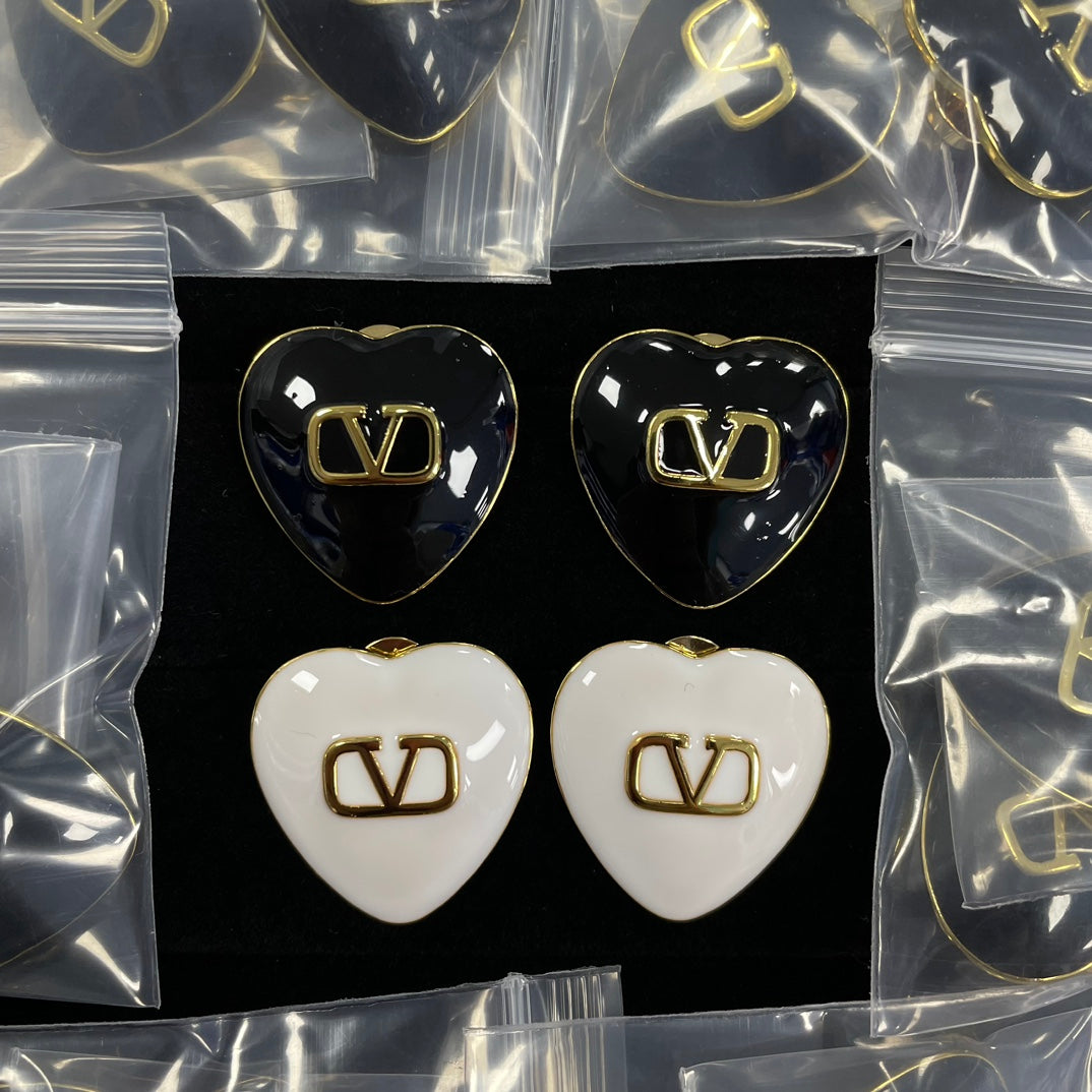 Heart V Earrings