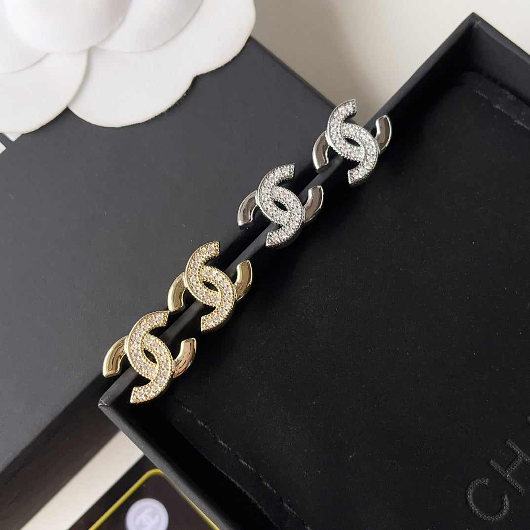 Petite Diamond C Earrings