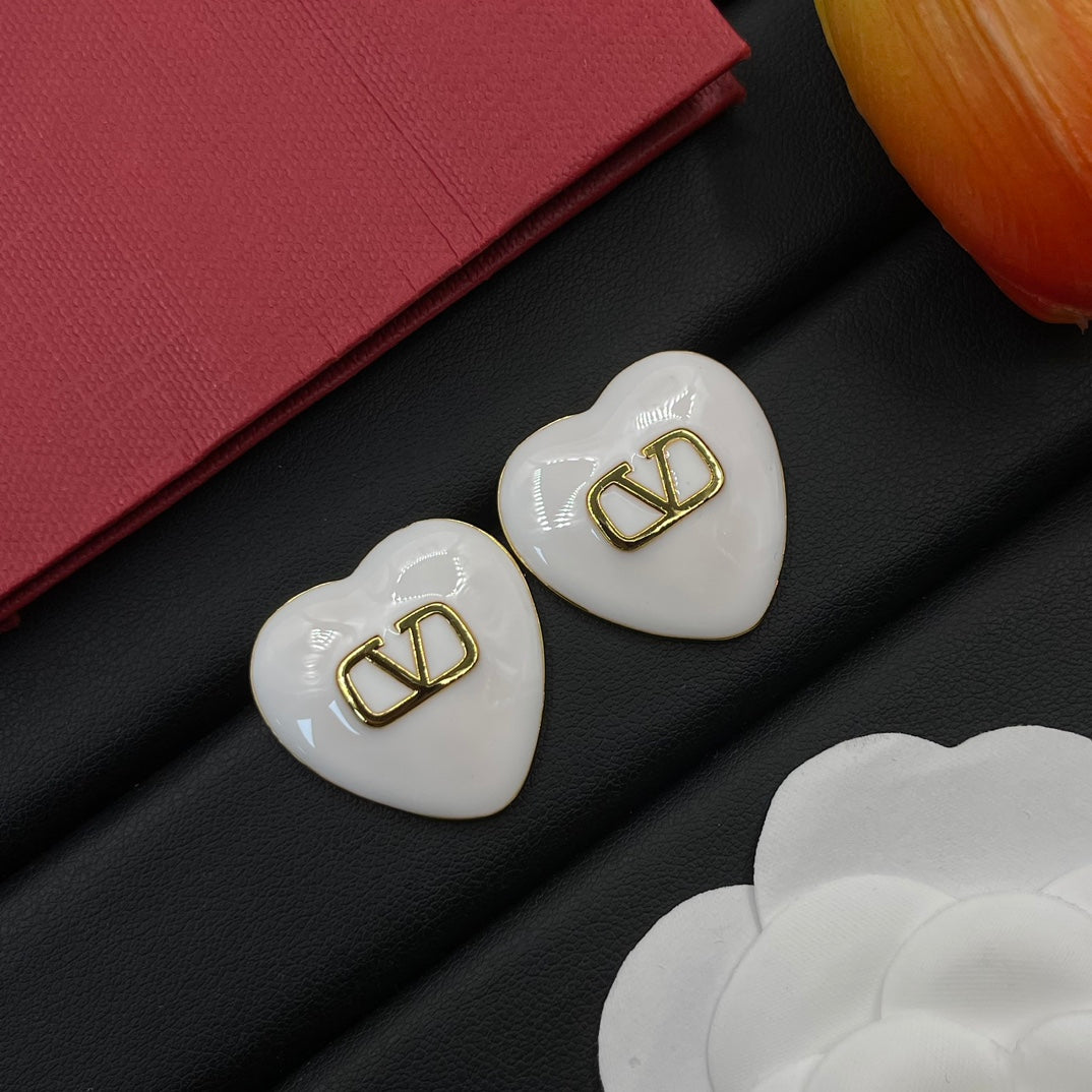 Heart V Earrings