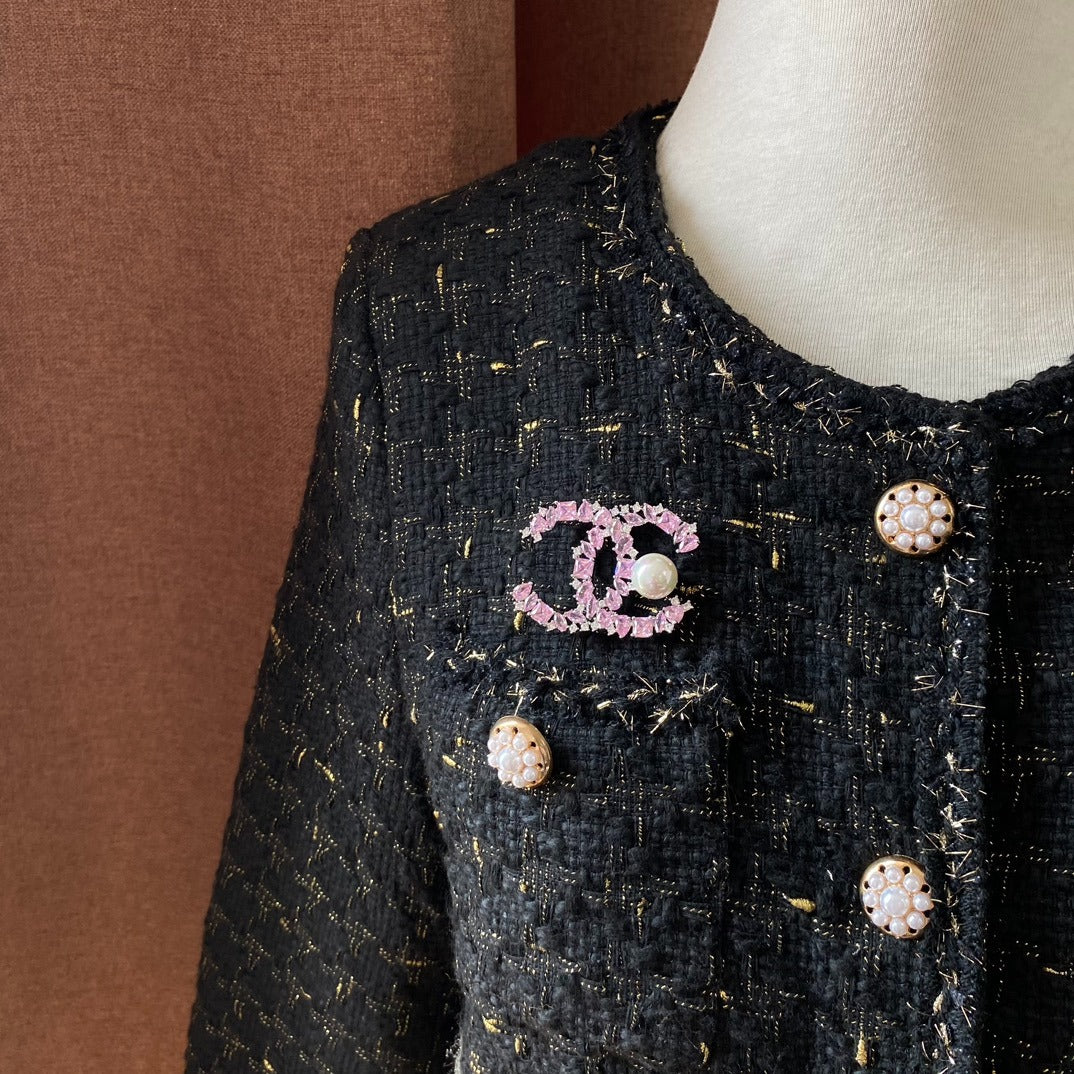 Pink/Pearl Brooch