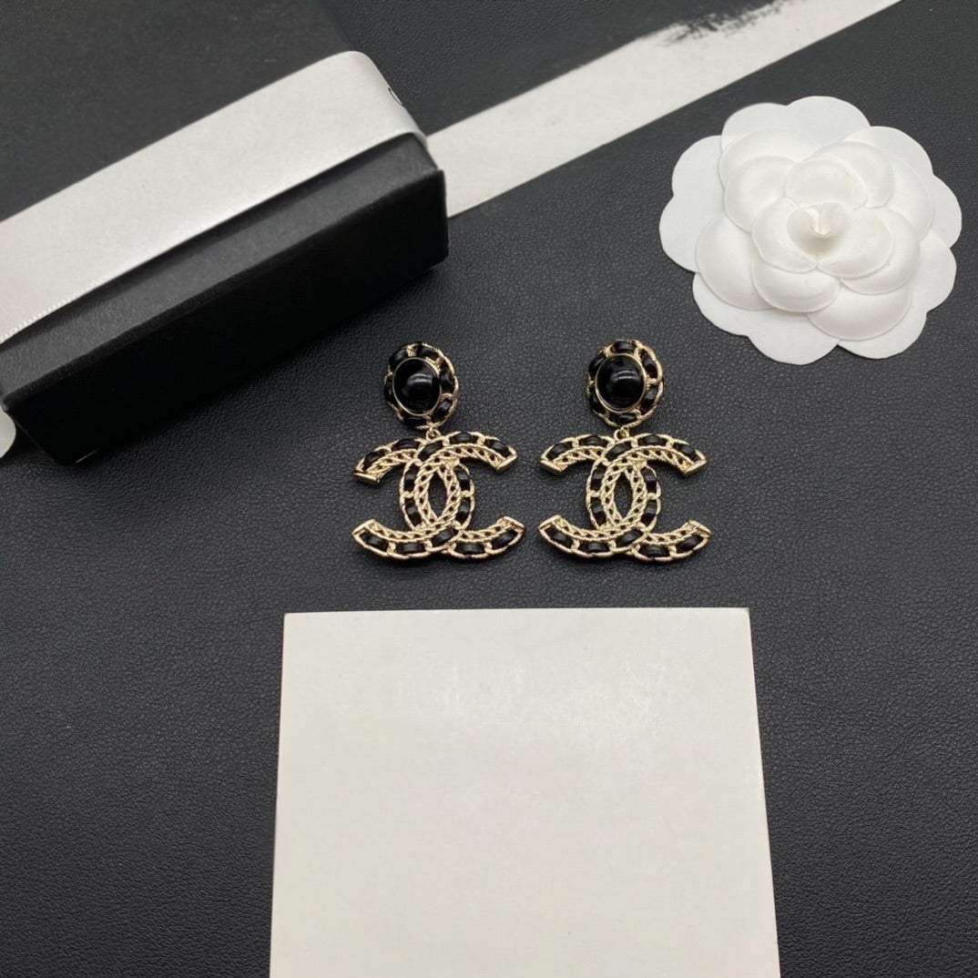 Black Lace Earrings