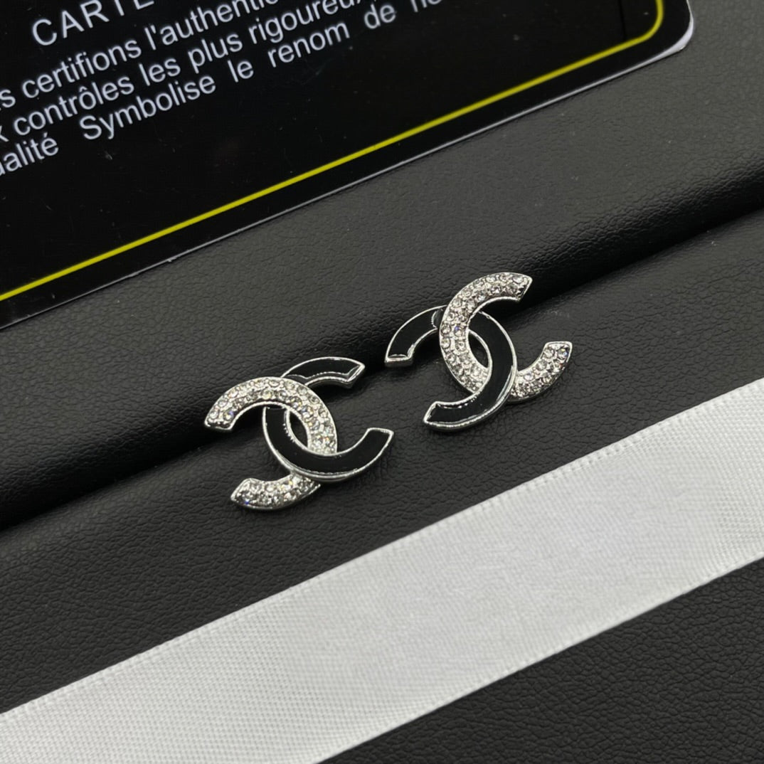 Black/Silver Earrings
