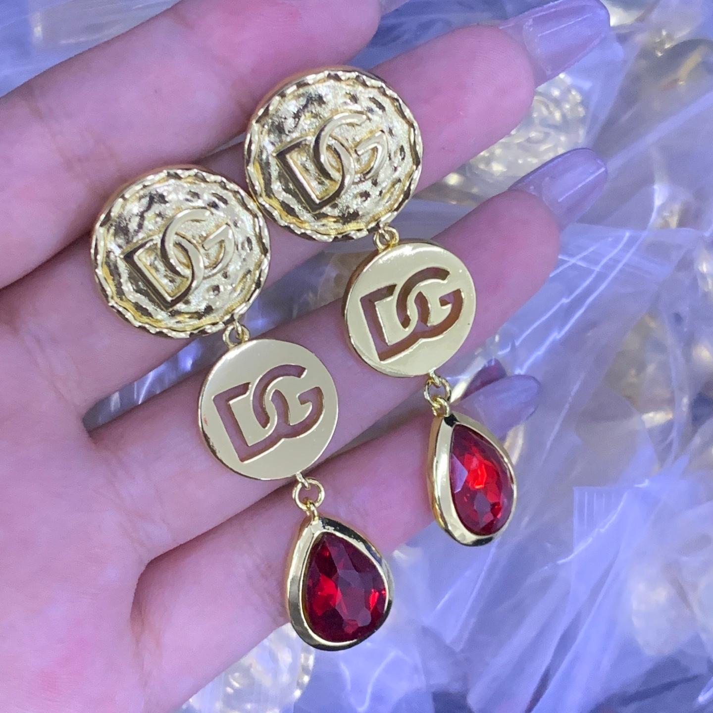 Marruecos Red Earrings