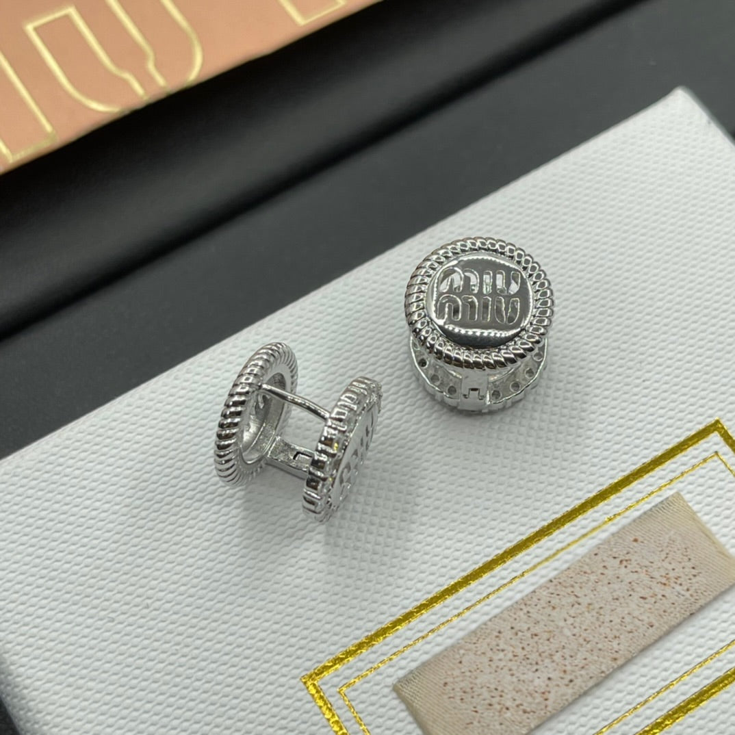 Round Petite M Earrings