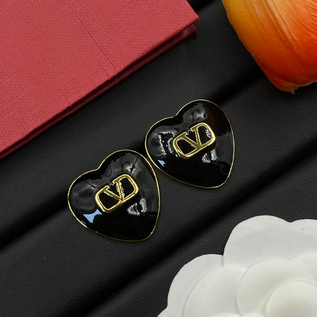 Heart V Earrings