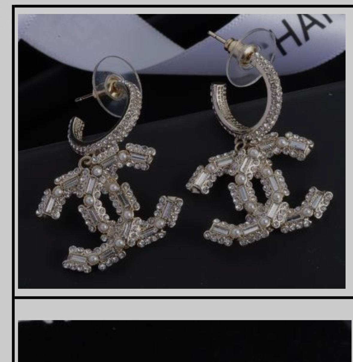 M Dangle Earrings