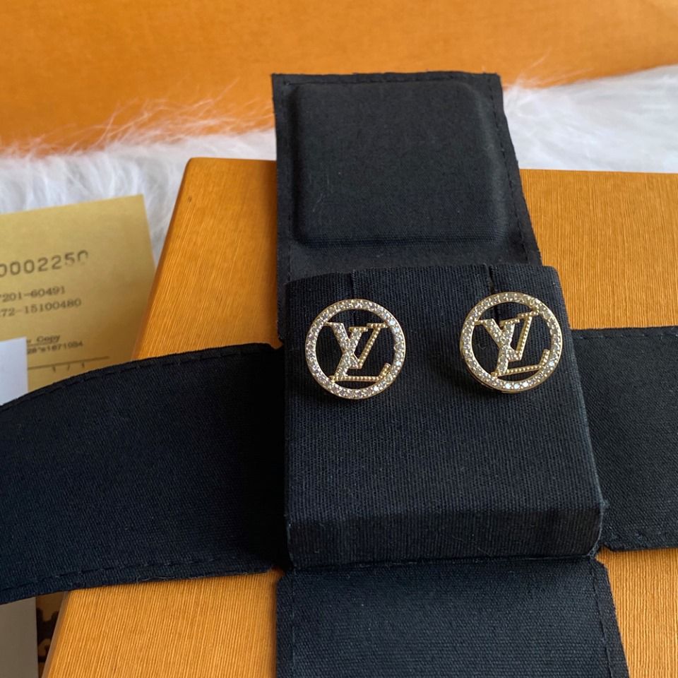 Round Double L Earrings