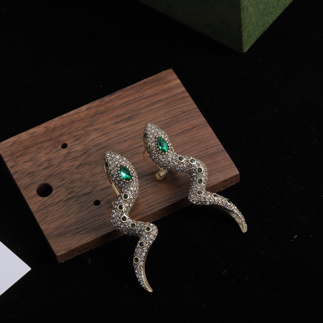 Emerald Long Earrings