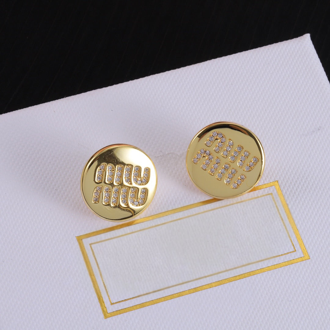 M Solid Earrings
