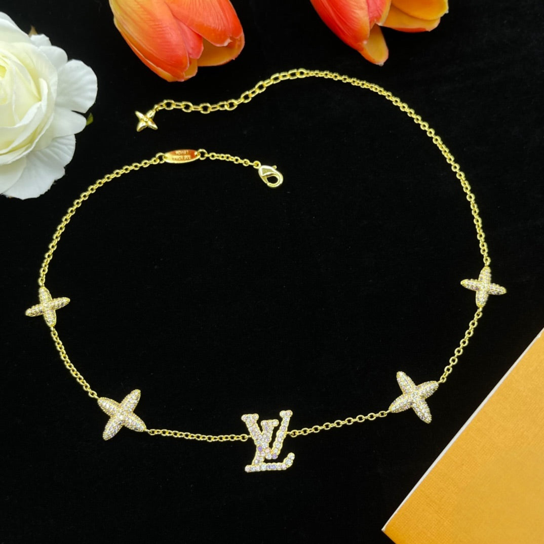 Diamond L Necklace