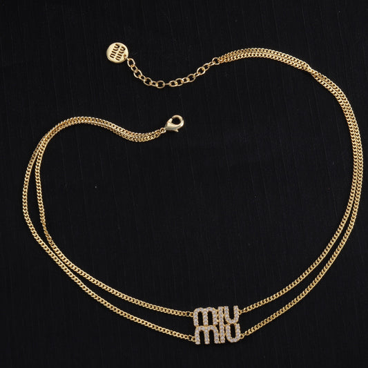 Double M Necklace