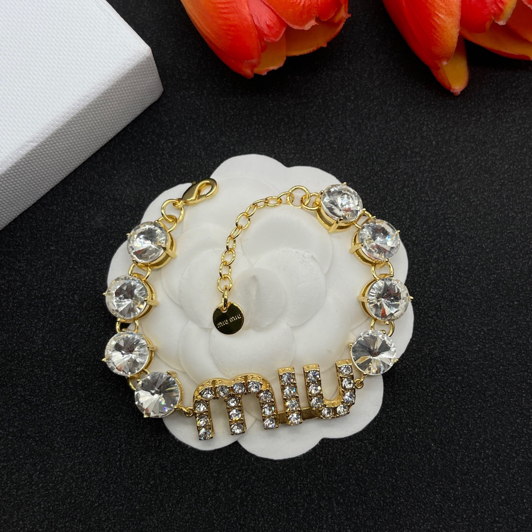 M Diamond Bracelet