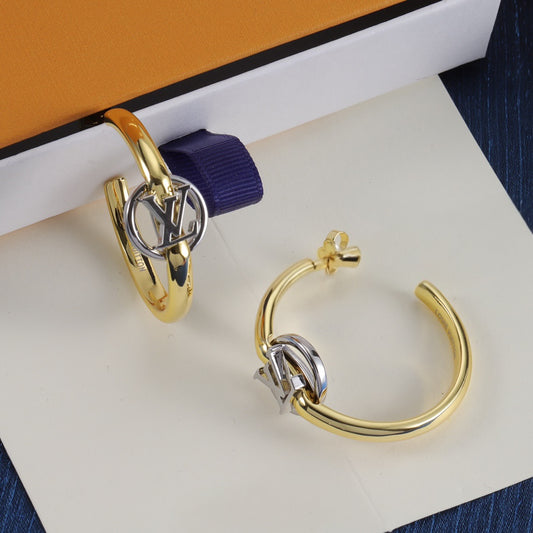 Gold/Silver Medium Hoop