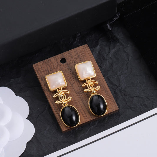 Black/Ivory Earrings