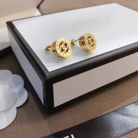 Round Petite C Earrings