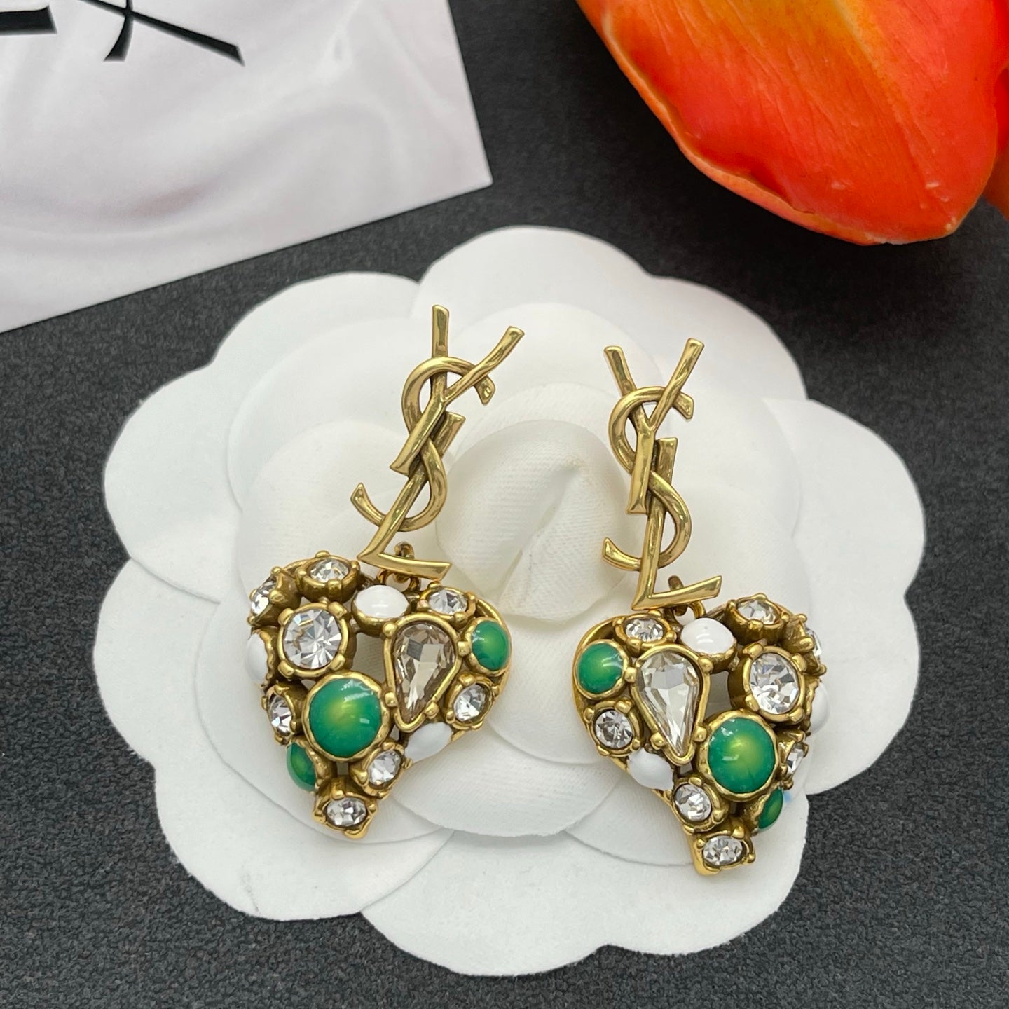 Y Gem Earrings