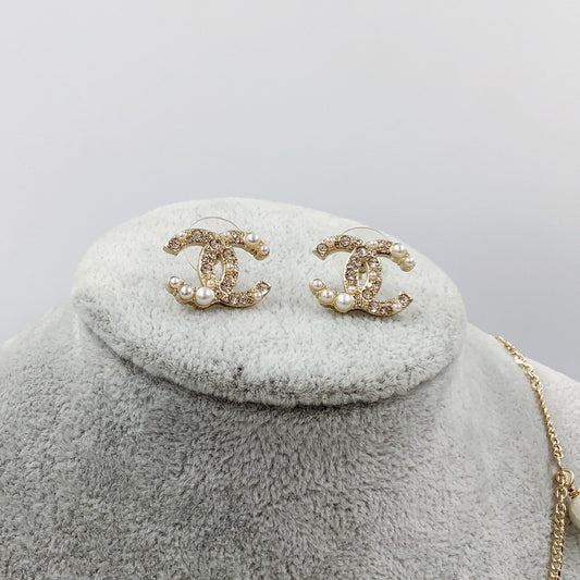 C Pearl Earrings